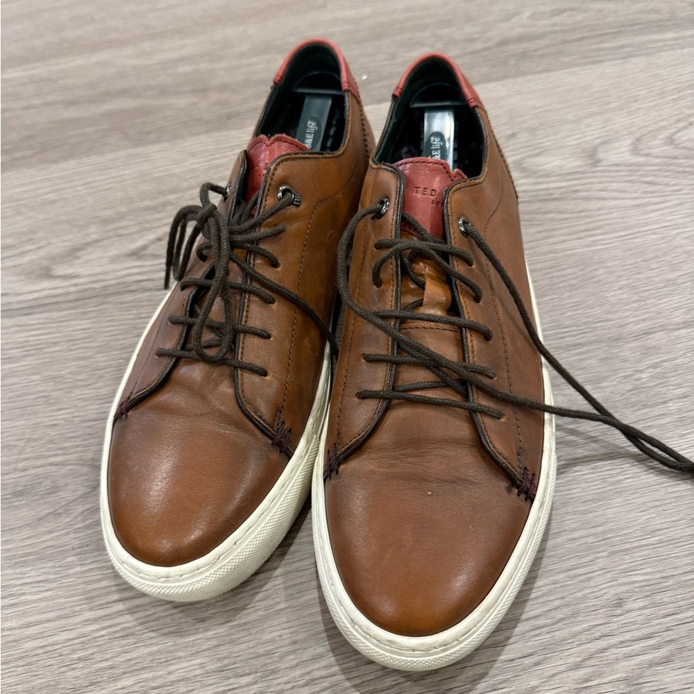 Ted Baker Men's Brown Leather Casual Shoes
